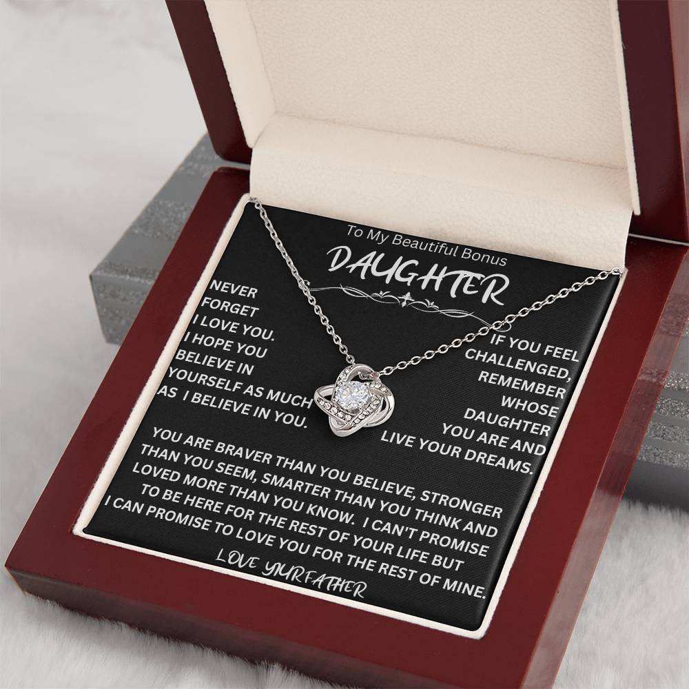 Bonus Daughter Necklace Father