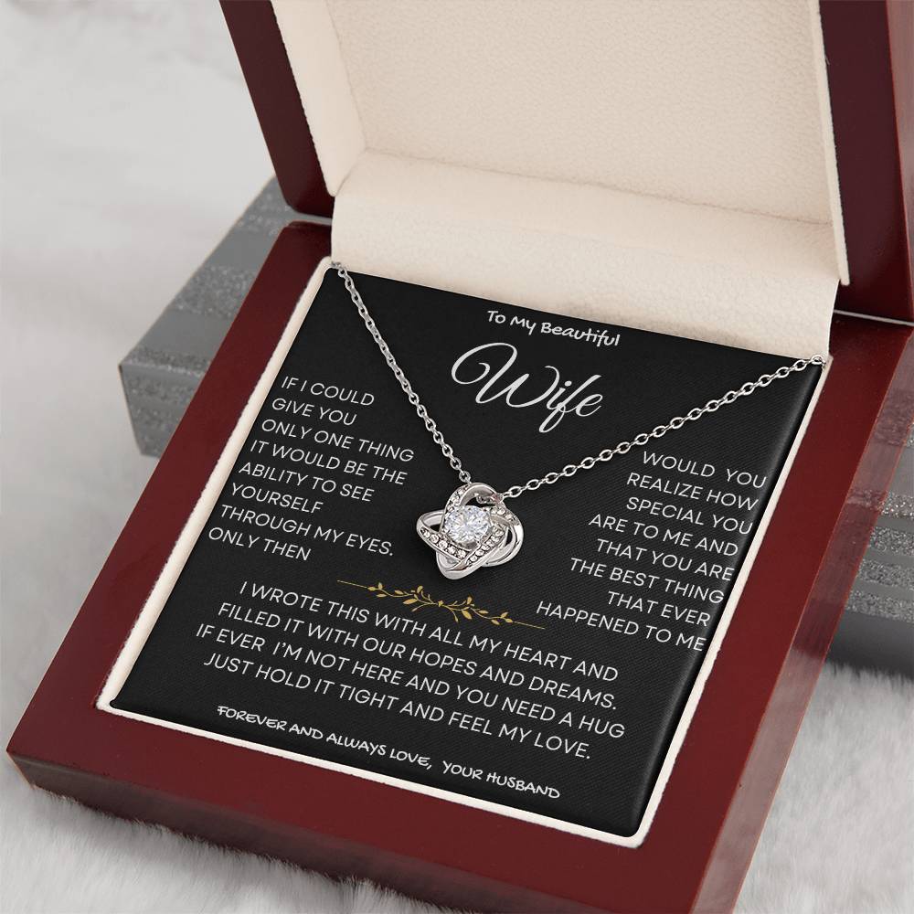 Through My Eyes Necklace Wife Gift