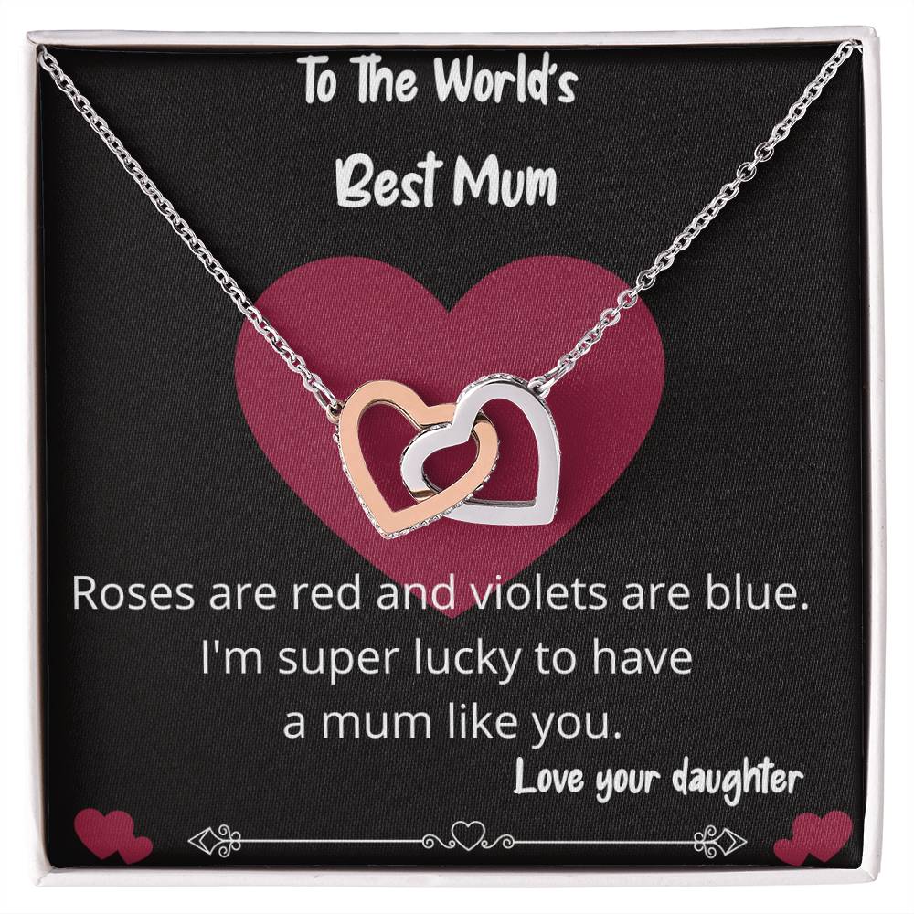 Worlds Best Mum Necklace Gift