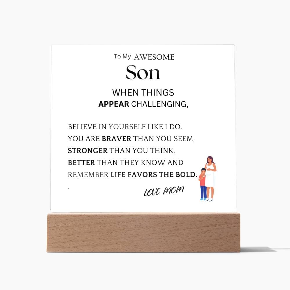 Better Than They Know Gift For Son Acrylic Plaque