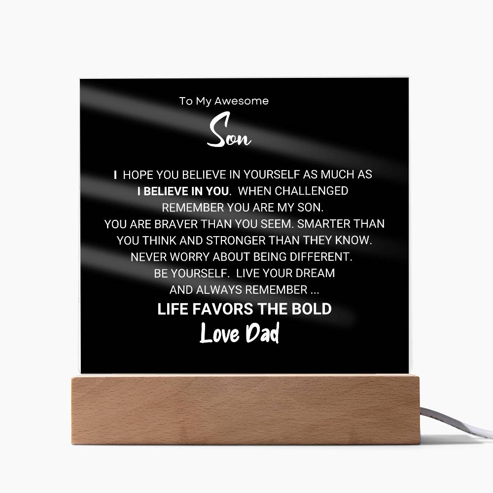 Favors The Bold Son Gift