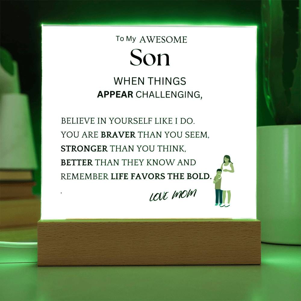 Better Than They Know Gift For Son Acrylic Plaque