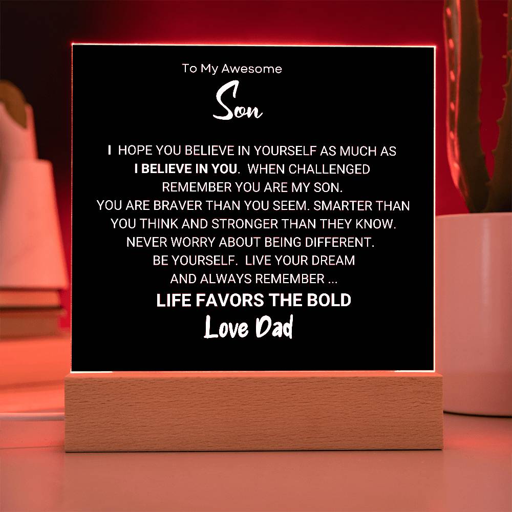 Favors The Bold Son Gift