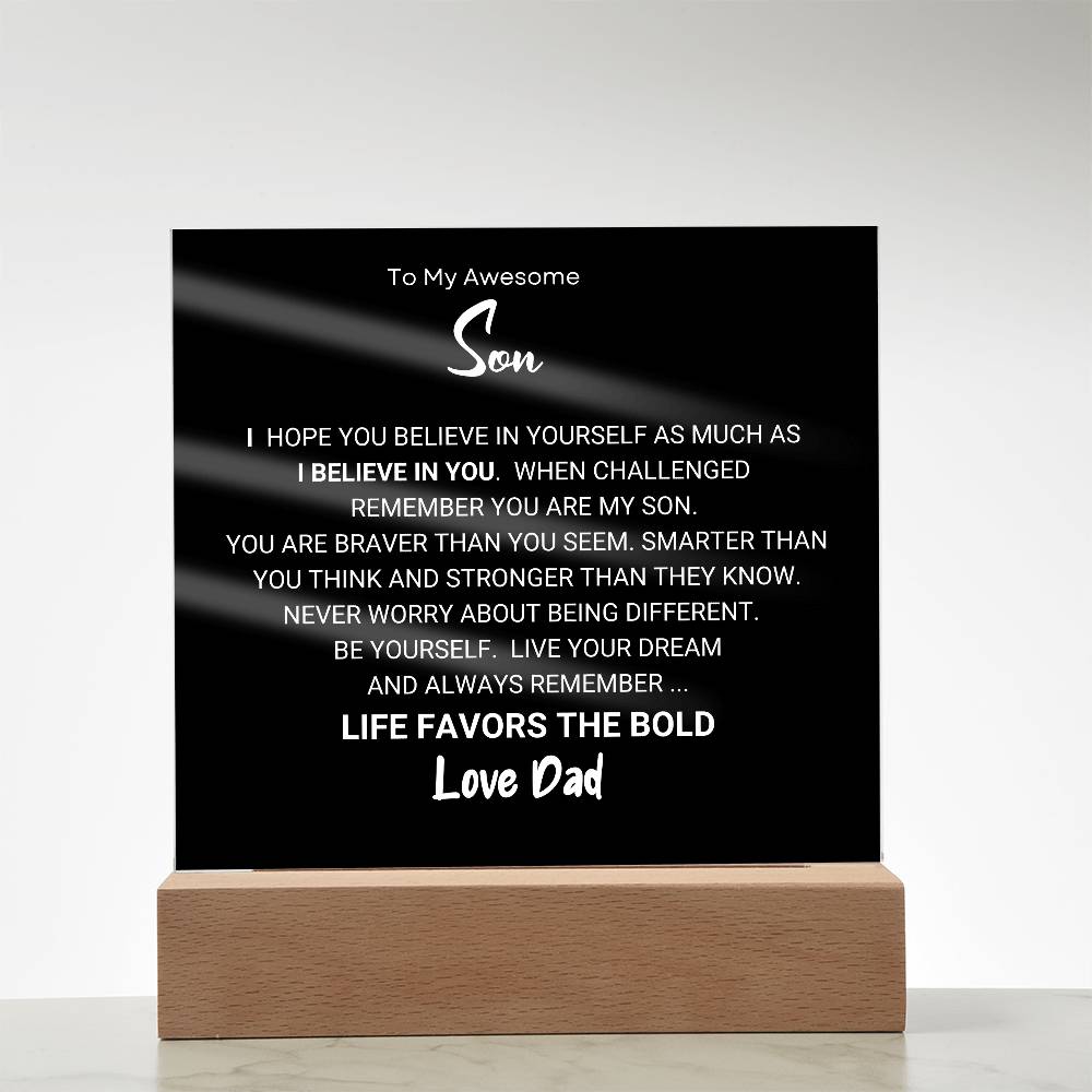 Favors The Bold Son Gift