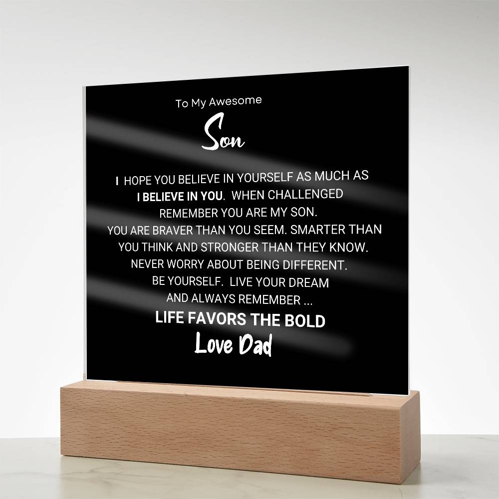 Favors The Bold Son Gift