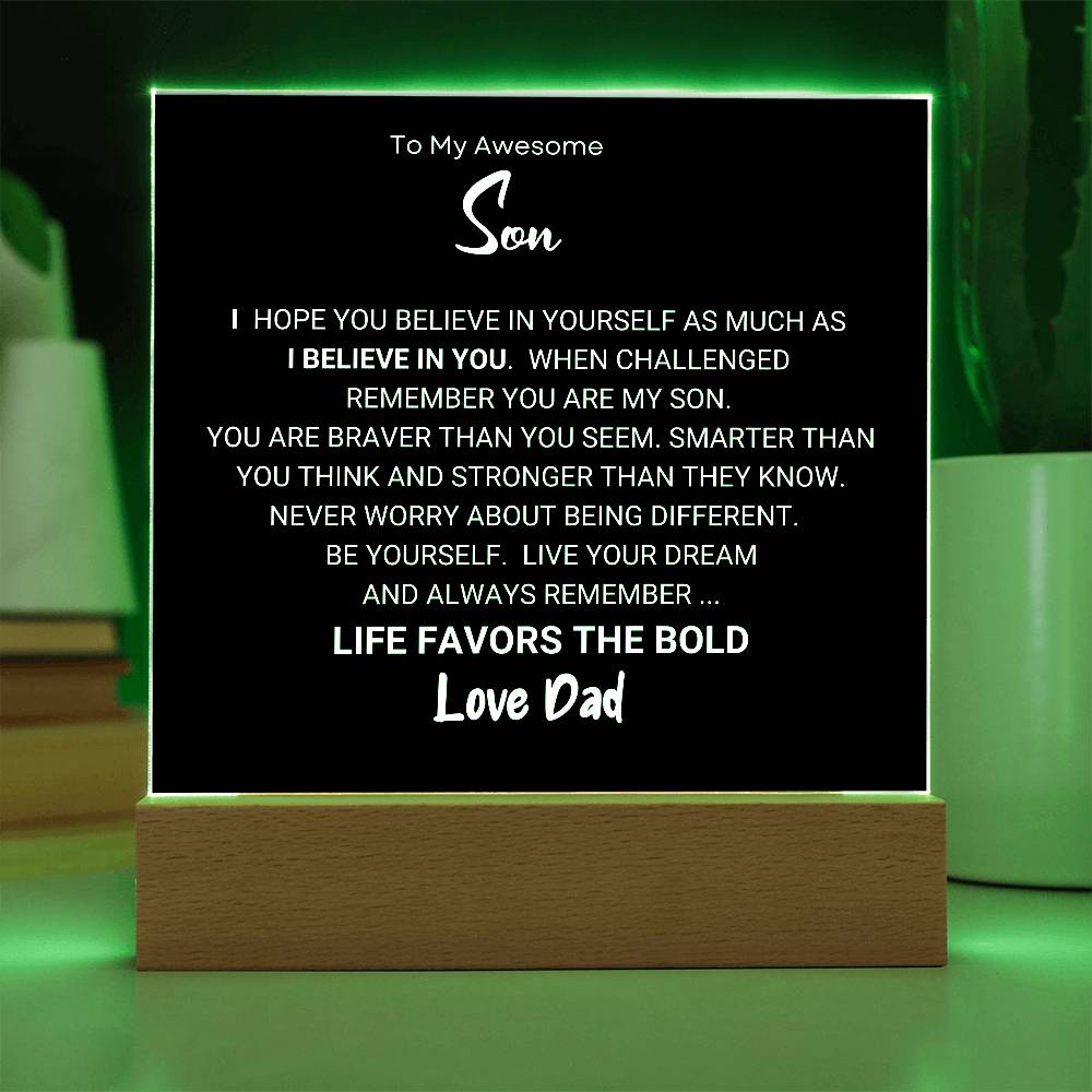 Favors The Bold Son Gift