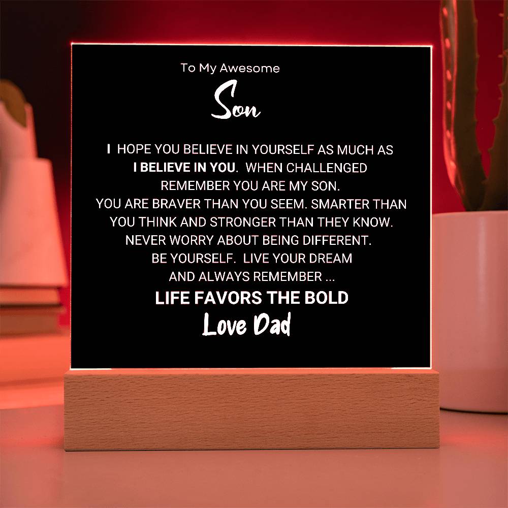 Favors The Bold Son Gift