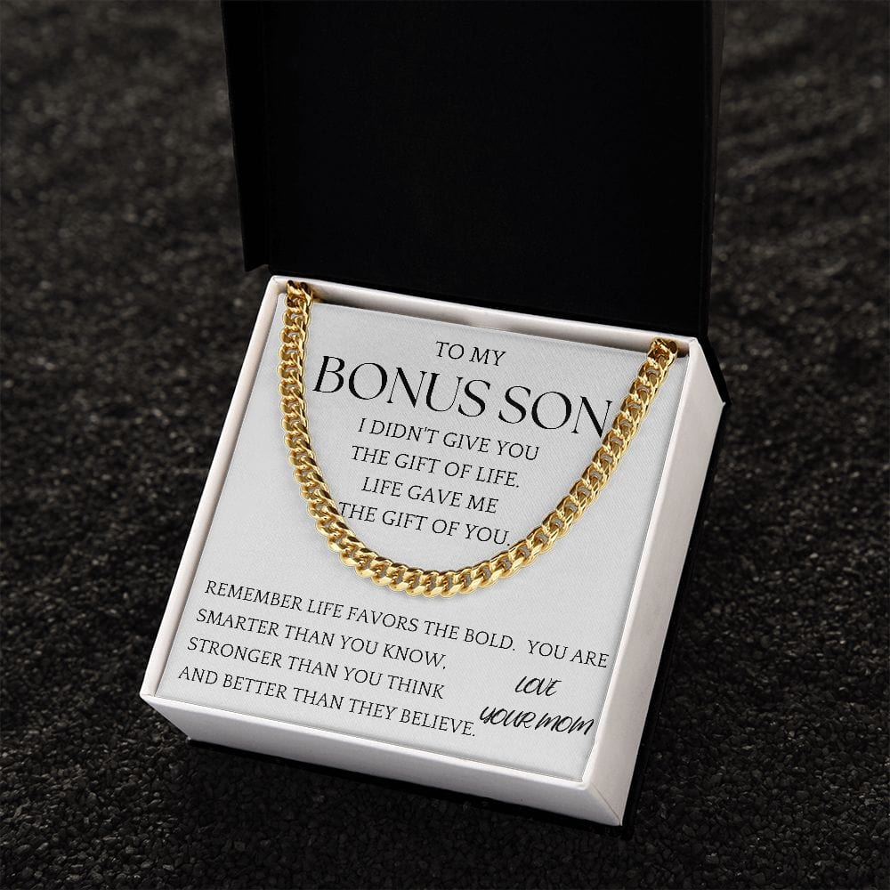 Bonus Son Chain Jewelry Gift For Son From Mom
