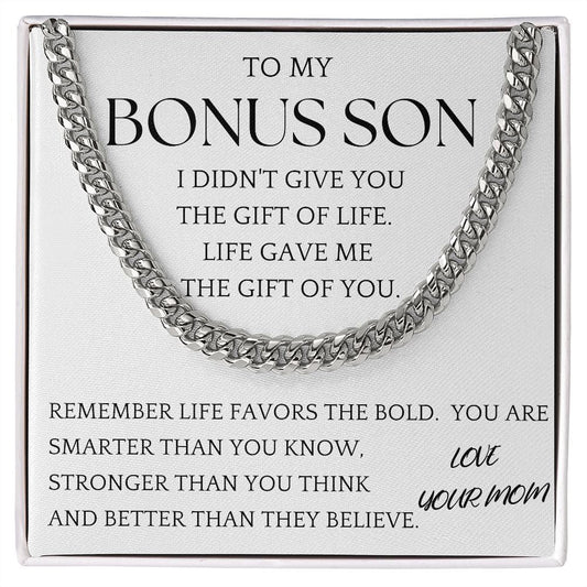 Bonus Son Chain Jewelry Gift For Son From Mom