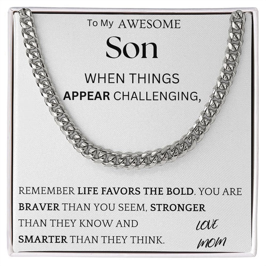 Life Favors Bold Chain Jewelry Gift For Son