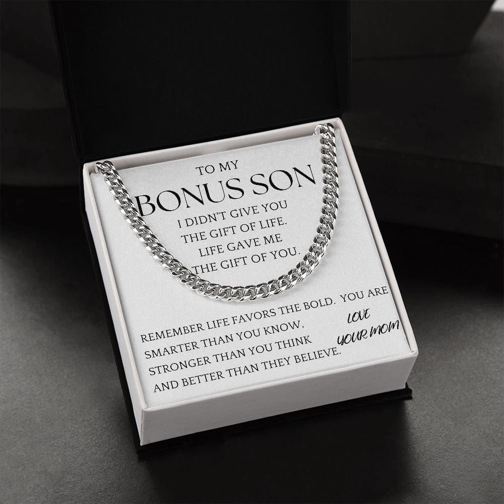 Bonus Son Chain Jewelry Gift For Son From Mom