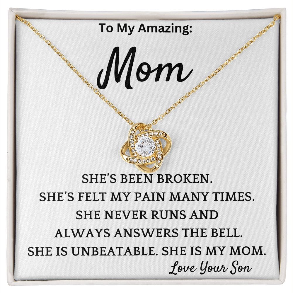 Unbeatable Mom Necklace Gift For Birthday or Christmas