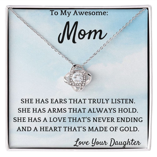 Heart Of Gold Necklace Gift For Mothers Day Birthday Valentines Christmas Present For Women