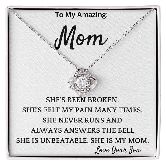Unbeatable Mom Necklace Gift For Mother's Day