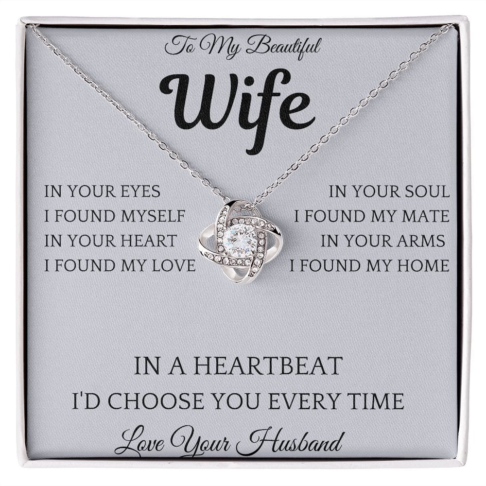 In A Heartbeat Necklace Gift For Wife