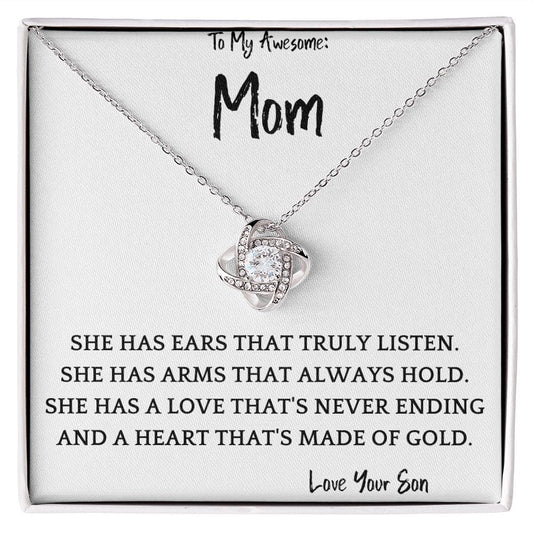 Truly Listen Necklace Gift For Mothers Day Birthday Christmas Valenitnes Day Present For Women