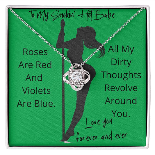 Dirty Thoughts Necklace Gift For Wife Girlfriend Anniversary Birthday Present For Women