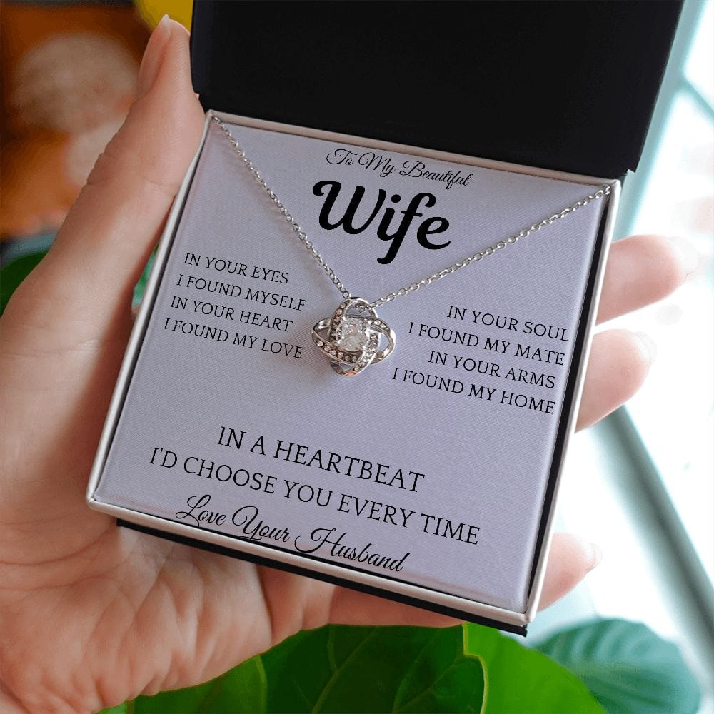 In A Heartbeat Necklace Gift For Wife
