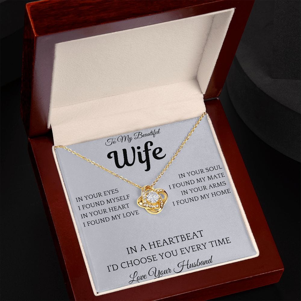 In A Heartbeat Necklace Gift For Wife