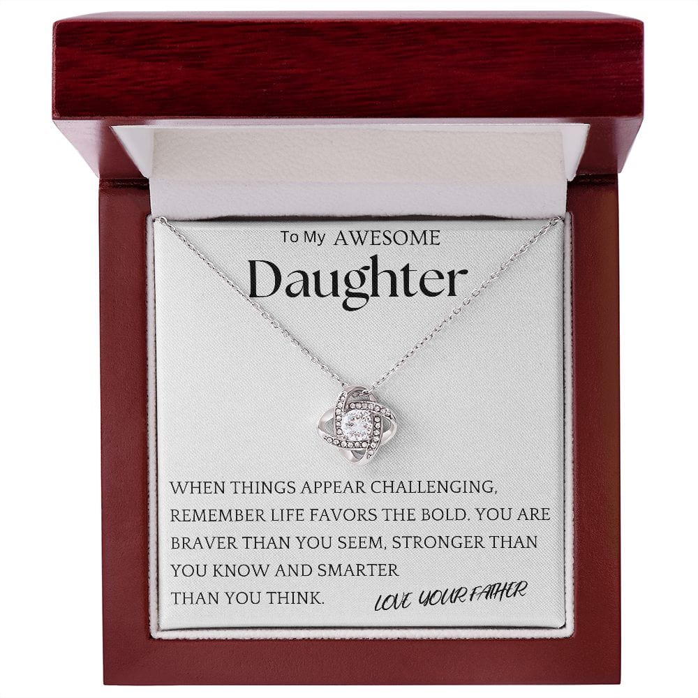 Things Appear Challenging Necklace Gift For Daughter
