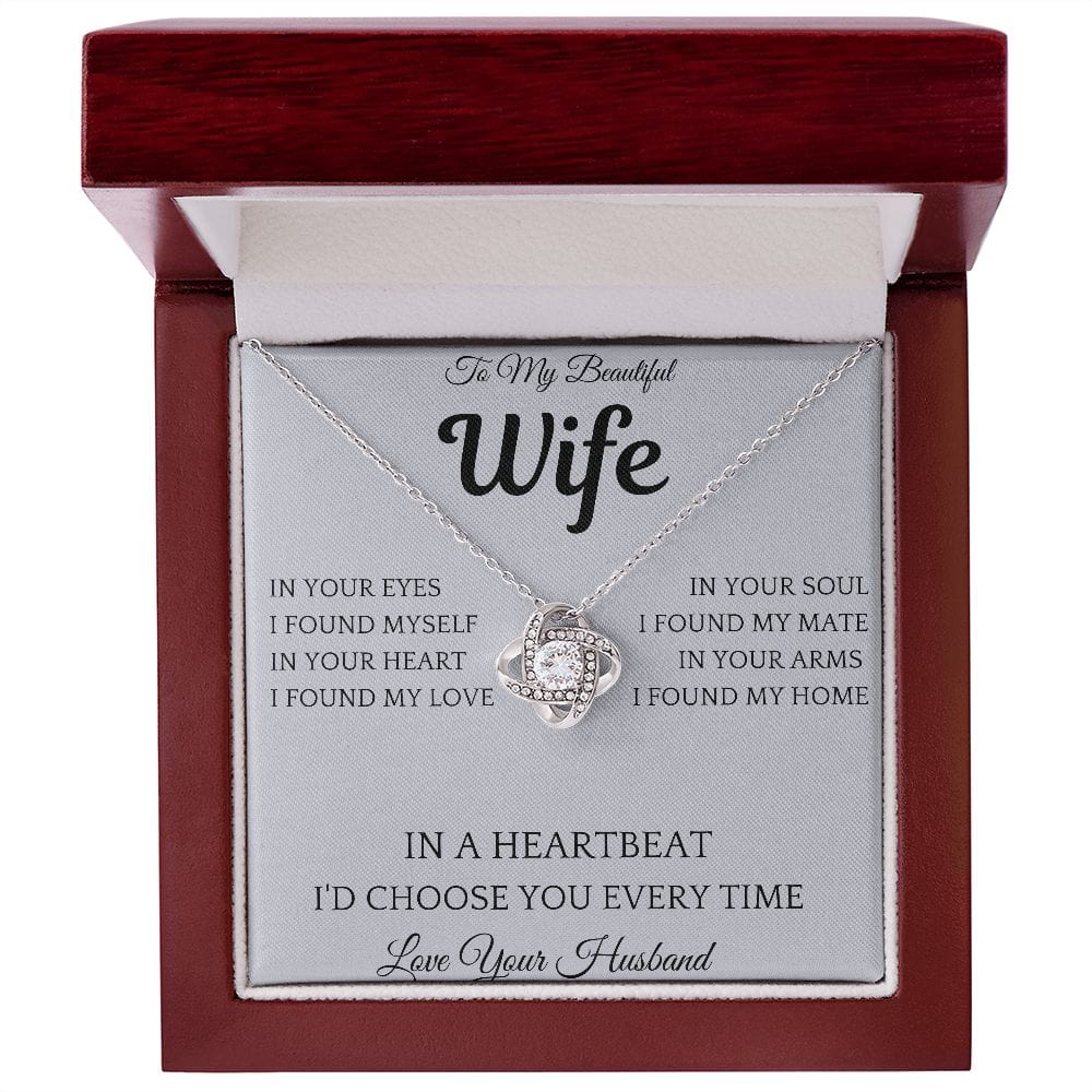 In A Heartbeat Necklace Gift For Wife