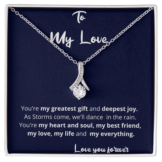 Jewelry - Deepest Joy Necklace Gift For Soulmate Wife Girlfriend Anniversary Birthday Christmas Present For Woman