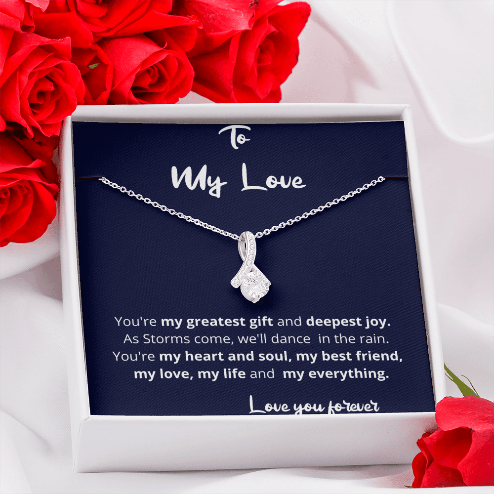Deepest Joy Necklace Gift For Soulmate Wife Girlfriend Anniversary Birthday Christmas Present For Woman