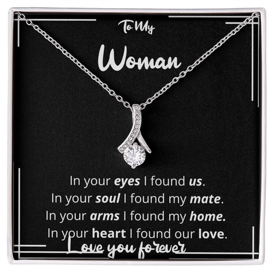 Jewelry - Found Our Love Necklace Gift For Wife Girlfriend Soulmate Anniversary Birthday Christmas Present For Woman