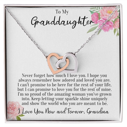 Jewelry - Never Forget Necklace Gift For Granddaughter Graduation Birthday Christmas Present For Woman