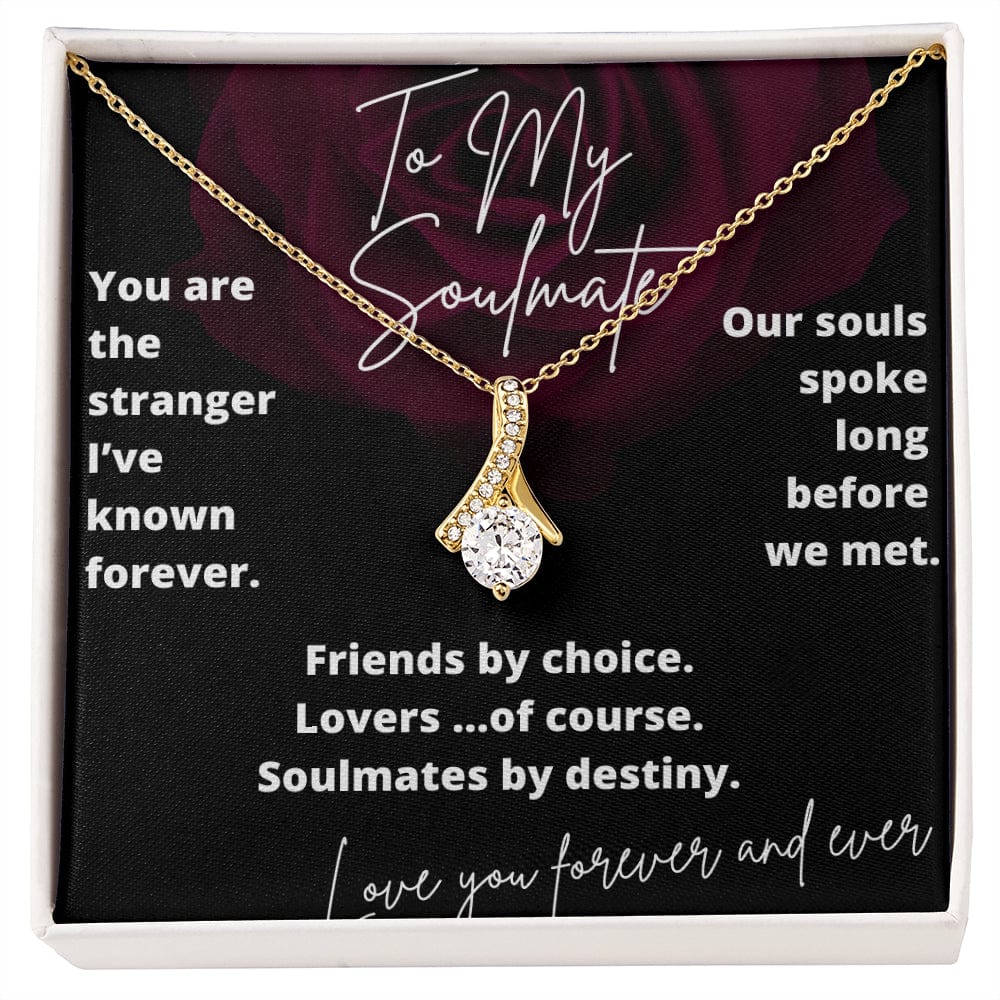 Jewelry - Our Souls Spoke Necklace Anniversary Birthday Gift For Wife Girlfriend Soulmate